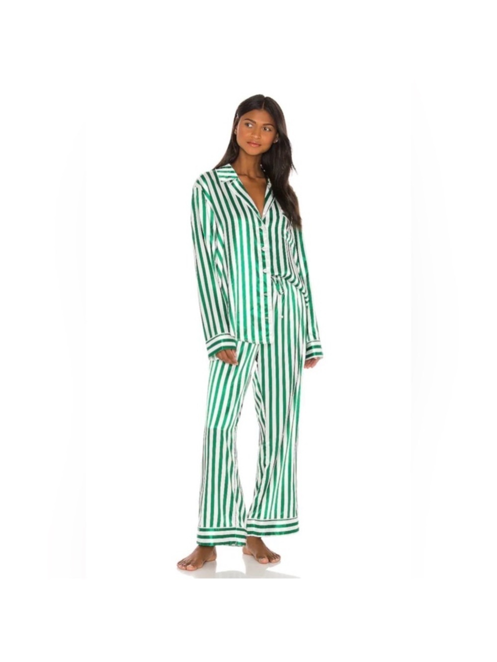 Show Me Your Mumu Classic PJ Spearmint Stripe Top